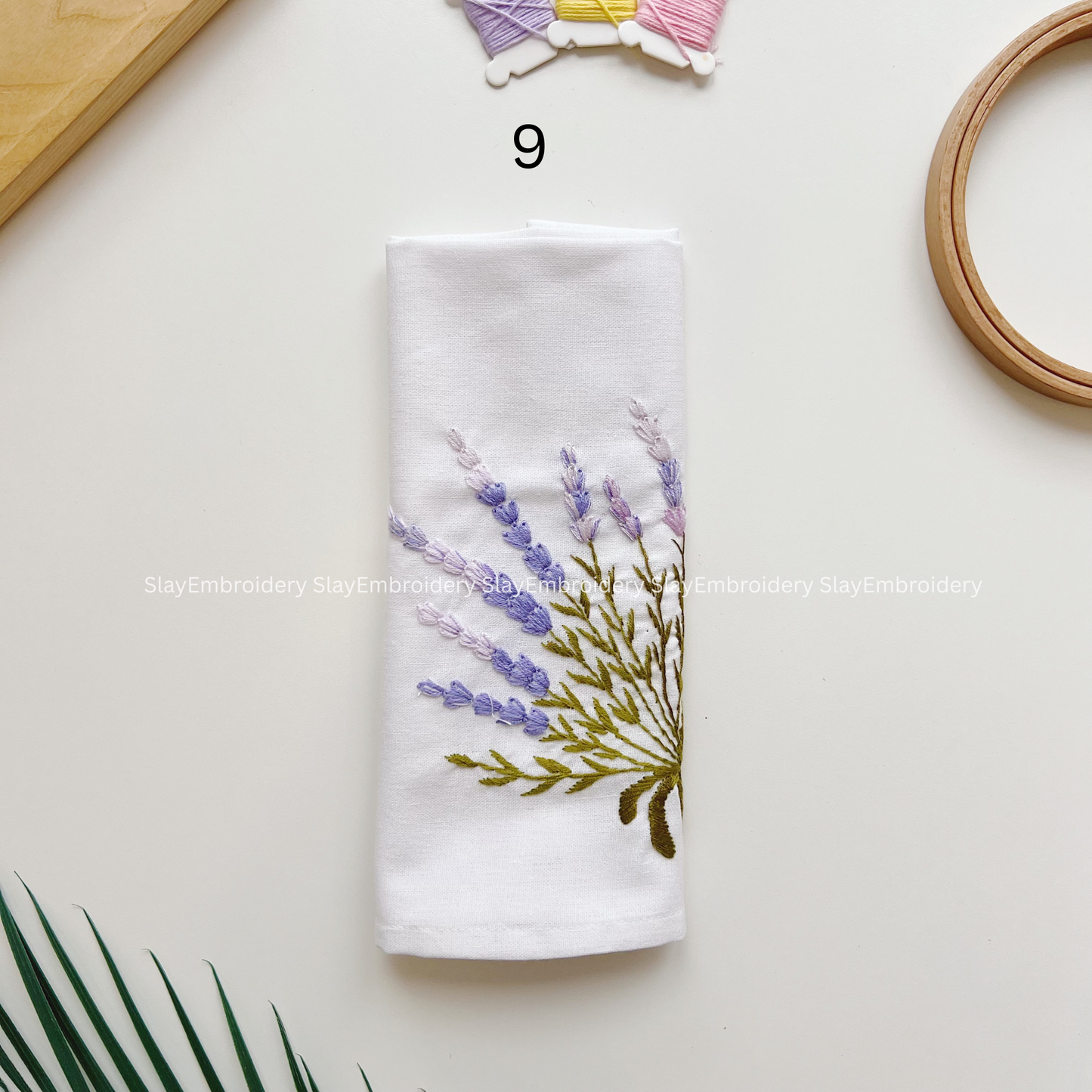 Floral Embroidered Linen Napkins – Elegant Floral Napkin – Rustic Wedding Table Decor Housewarming Gift, for Her or Hostess