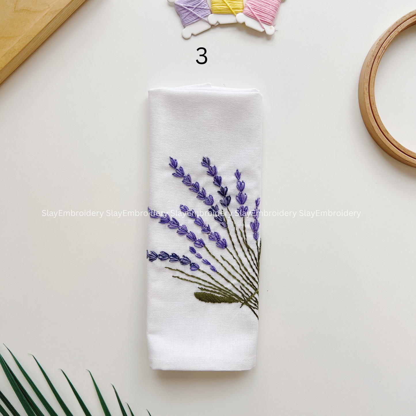 Floral Embroidered Linen Napkins – Elegant Floral Napkin – Rustic Wedding Table Decor Housewarming Gift, for Her or Hostess